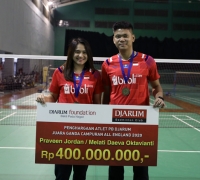 Juara All England Praveen/Melati Raih Bonus Rp 450 Juta