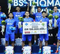 Tiga Kali Menang Tim Rajawali Juara Simulasi Piala Thomas
